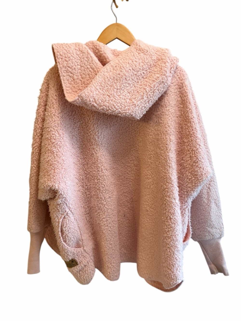 Nordic Beach Pink Sherpa Hooded Jacket Blush - Picture 3 of 7